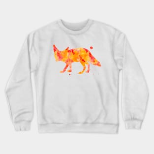 Fennec Fox Watercolor Painting Crewneck Sweatshirt